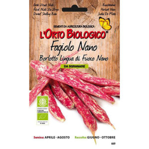 Fagiolo Nano Borlotto Lingua di Fuoco