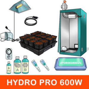 Kit Indoor Idroponica 600W - PRO 20 Vasi