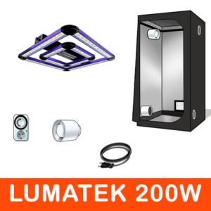 Kit Coltivazione Led Lumatek 200W - Max 4 Piante